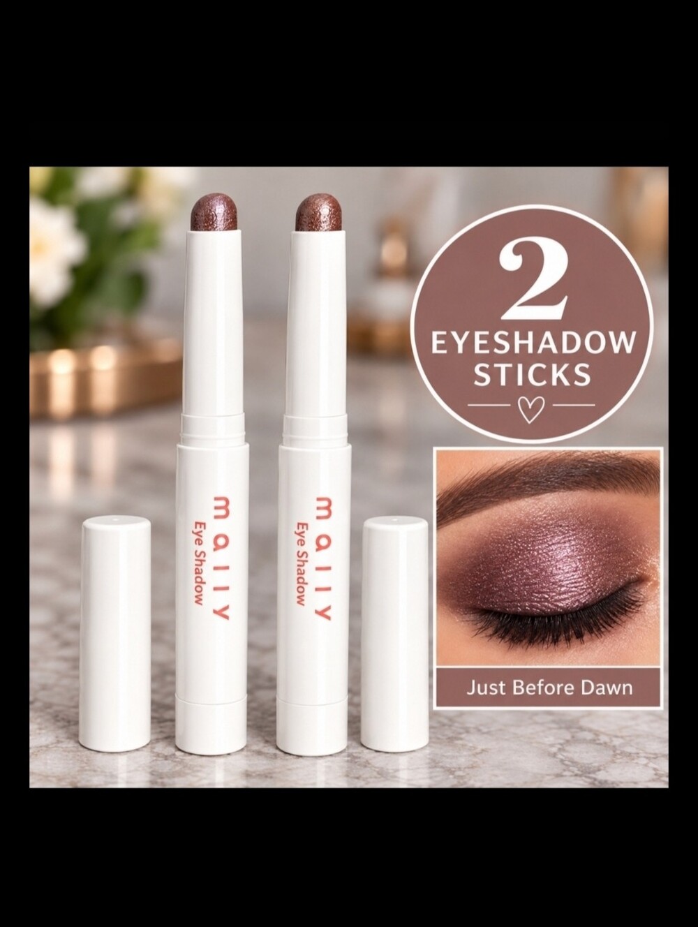 Mally Beauty Just Before Dawn Shimmer Eye Shadow Sticks- Just Before Dawn- 2 Pc